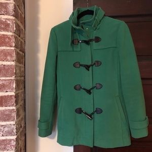BCBG Green Peacoat